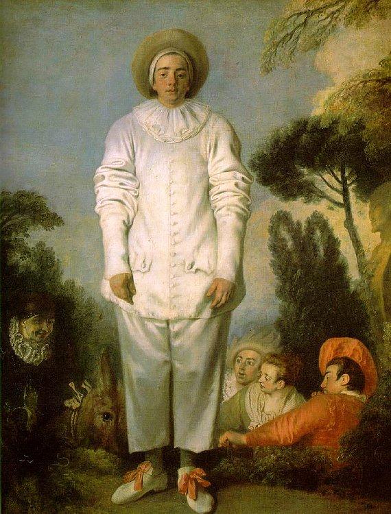 Jean-Antoine Watteau Gilles as Pierrot oil painting image